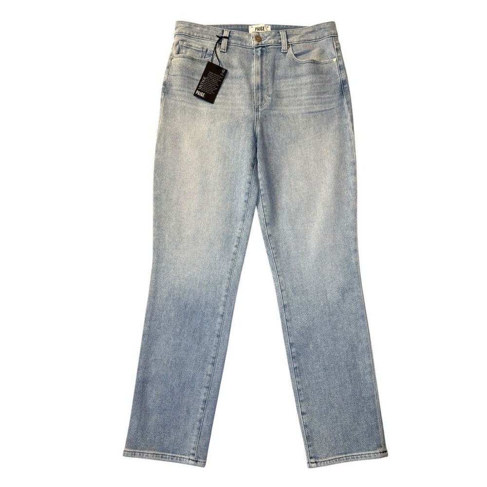 PAIGE Gemma High Rise Cigarette Leg Jean Shooting Star Light Wash Size 12 31 NEW